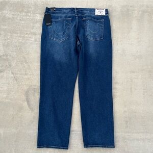 NWT True Religion Dark Blue Baggy Jeans size 40x32